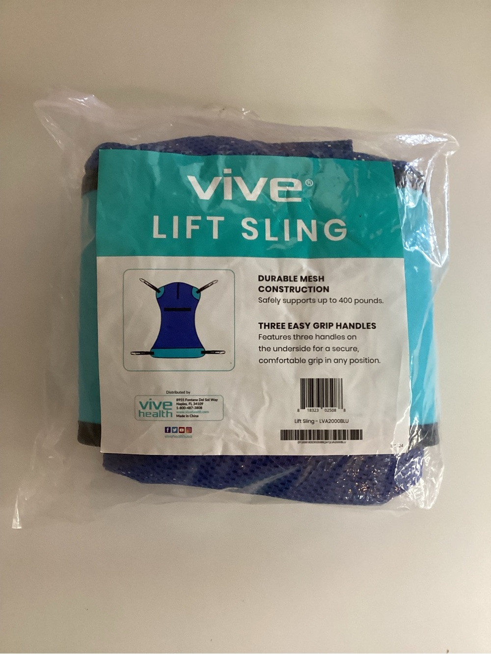 New Vive Lift Swing W/ Opening Blue 400 Pounds Capacity Durable MeshConstruction